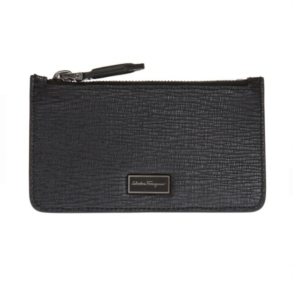 Salvatore Ferragamo Card Holder Wallet in Black NEW IN BOX - Picture 1 of 7